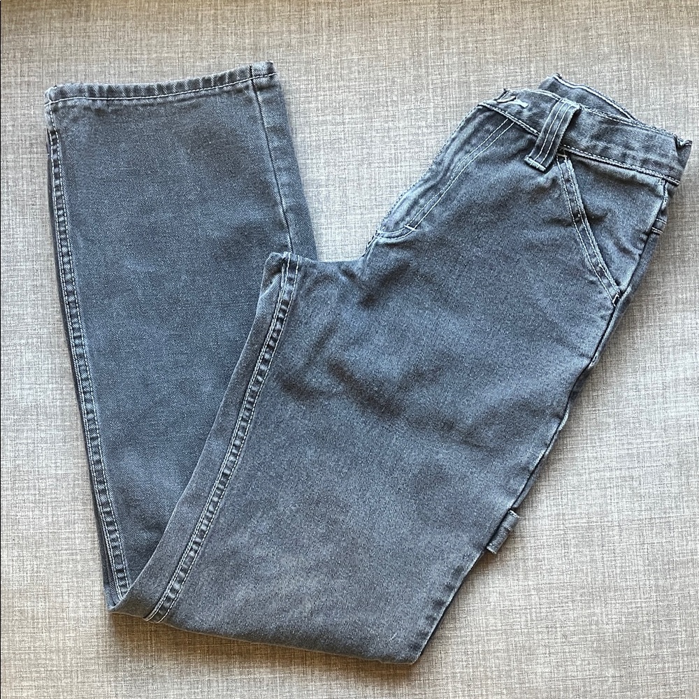 John Galt Brandy Melville Loose Fit Black/Gray Carpenter Jeans Pants Size Small